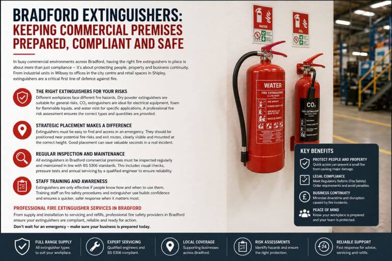 Bradford Fire Extinguishers Commercial: Matching Extinguisher Types to Real Workplace Risks
