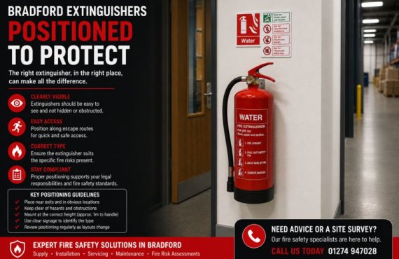 Bradford Extinguishers: Why Fire Extinguisher Positioning Matters More Than Most Businesses Realise