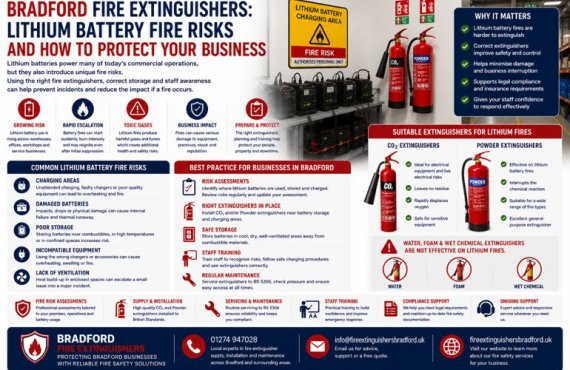 Bradford Fire Extinguishers: Why Lithium Battery Fire Risks Are Changing Commercial Fire Safety